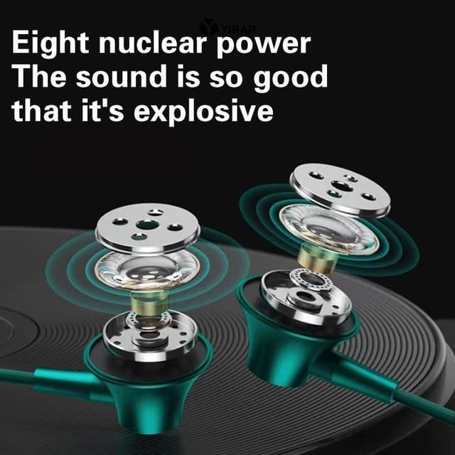 Tai nghe Karaoke có dây trong tai YIBAR Type-C Tai nghe nhạc nổi 3,5 mm Tai nghe rảnh tay Tai nghe có Mic cho Xiaomi Huawei Mới - Ảnh 6