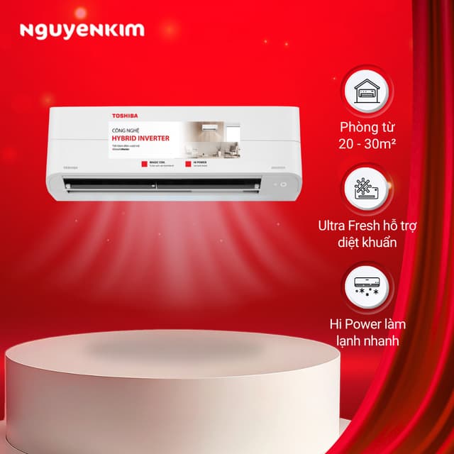 [Lắp đặt 0đ] Máy lạnh/Điều hòa Toshiba Inverter 2 HP RAS-H18P2KCVG-V - Ảnh 5
