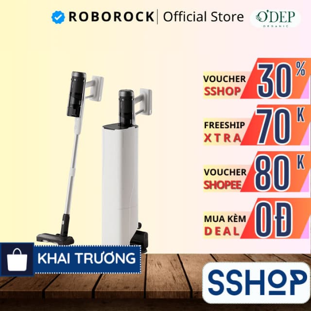 Máy hút bụi Roborock cầm tay không dây H60 Hub Pro cao cấp, Tự động đổ bụi, Hệ thống lọc 5 tầng - SSHOP SSO - Ảnh 2