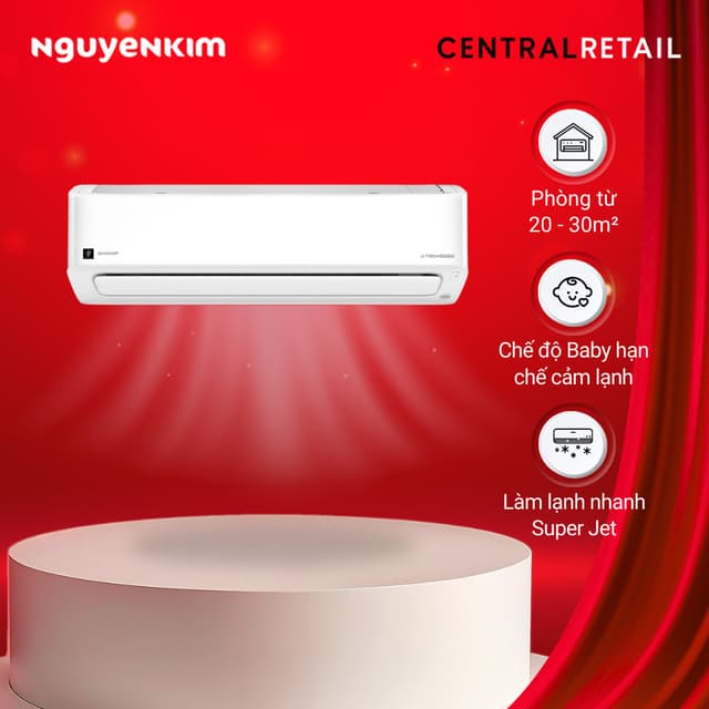 [Lắp đặt 0đ] Máy lạnh Sharp Inverter PCI 2 HP AH-XP18CMW - Ảnh 2