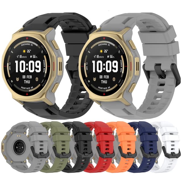 Dây đeo thể thao bằng silicon cho Huami Amazfit T-REX 3 Pro (44mm) Dây đeo đồng hồ thông minh cho vòng đeo tay Amazfit T-rex3 Pro - Ảnh 2