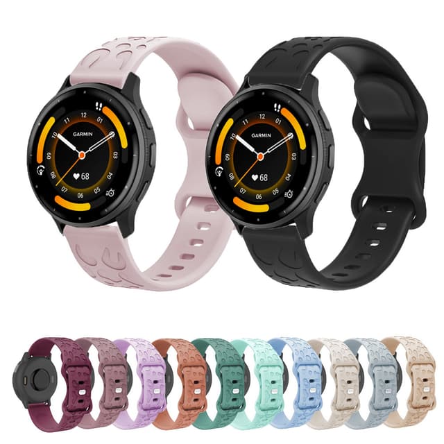 Dây đeo silicon 18mm 20mm 22mm cho Garmin Venu4 Venu3 Venu2 Venu3s / Vivoactive 3 4 5 3S 4S 40mm 45mm / vivomove3 3s HR / Venu 2 32s 3s 4 45mm 41mm Dây đeo đồng hồ thông minh khắc - Ảnh 10
