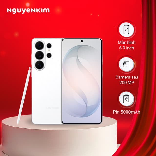 [Mới 2026] Điện thoại Samsung Galaxy S26 Ultra 5G 12GB/512GB Trắng (SM-S948B) - Ảnh 8
