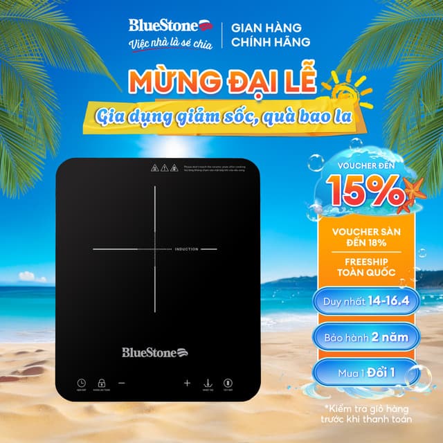 Bếp Từ Đơn 2000W BlueStone ICB-6729 - Ảnh 5