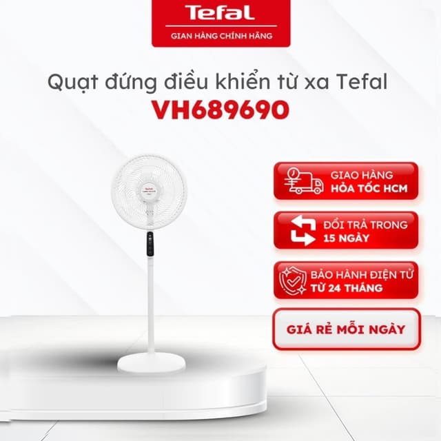 Quạt đứng Tefal Turbo Silence Plus VH689690, 6 cánh, 80W, có điều khiển từ xa| Bảo hành 24 tháng - Ảnh 12