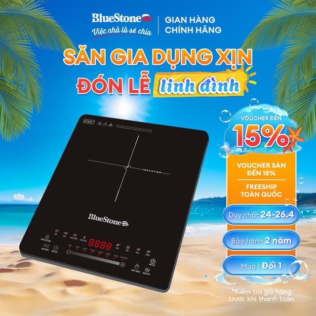 Bếp Từ Đơn BlueStone ICB-6731 2000W - Ảnh 6