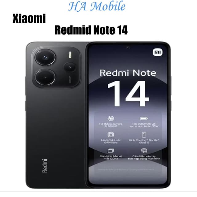 (Nguyên Seal + Chính Hãng) Điện thoại Xiaomi Redmi Note 14 6GB/128GB - Hàng chính hãng - Ảnh 3