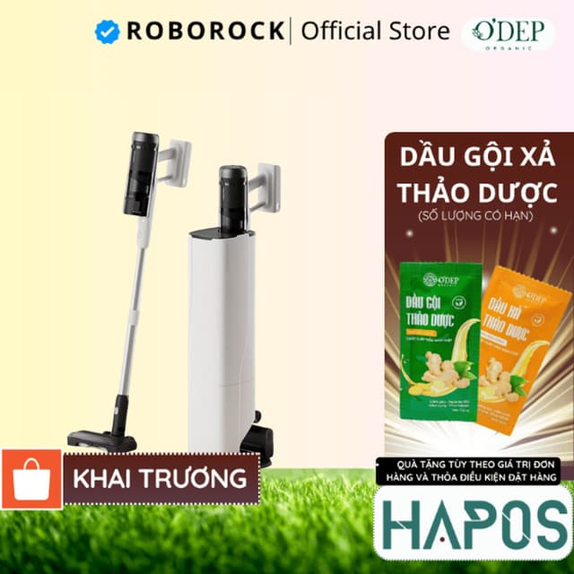 Máy hút bụi Roborock cầm tay không dây H60 Hub Pro cao cấp, Tự động đổ bụi, Hệ thống lọc 5 tầng - HAPOS HOF - Ảnh 9