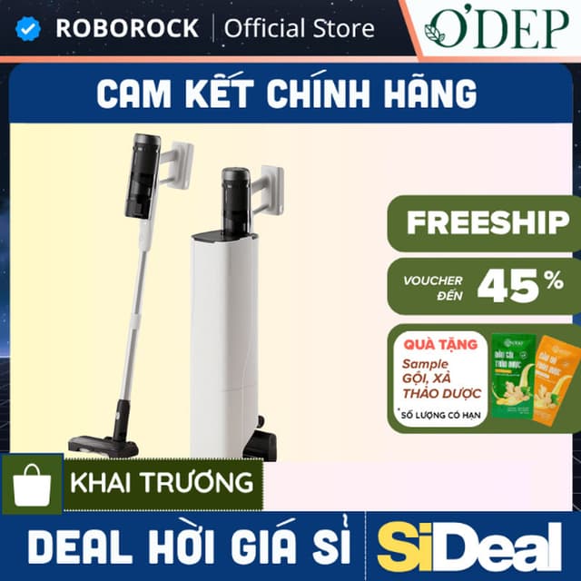 Máy hút bụi Roborock cầm tay không dây H60 Hub Pro cao cấp, Tự động đổ bụi, Hệ thống lọc 5 tầng - SIDEAL SIO - Ảnh 5
