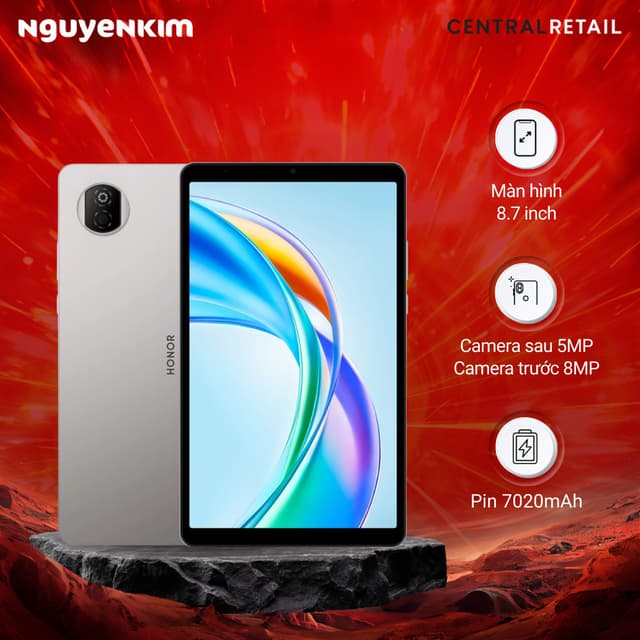[Mới 2025] Máy tính bảng Honor Pad X7 WiFi 4GB/64GB Xám - Ảnh 1