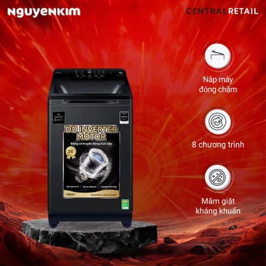 So sánh giá Máy giặt cửa trên Aqua Inverter 10 kg AQW-DR100JT.BK rẻ nhất?