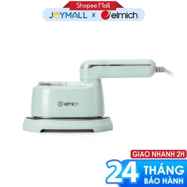 Bàn Ủi Hơi Nước Cầm Tay Elmich SIE9164 1100W, Hàng Chính Hãng, Mặt Ủi Phủ Ceramic, Gọn Nhẹ - JoyMall - Ảnh 1