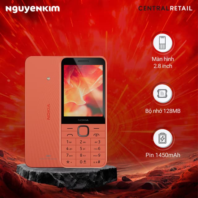 Điện thoại Nokia 220 4G TA-1611 DS VN Cam - Ảnh 3