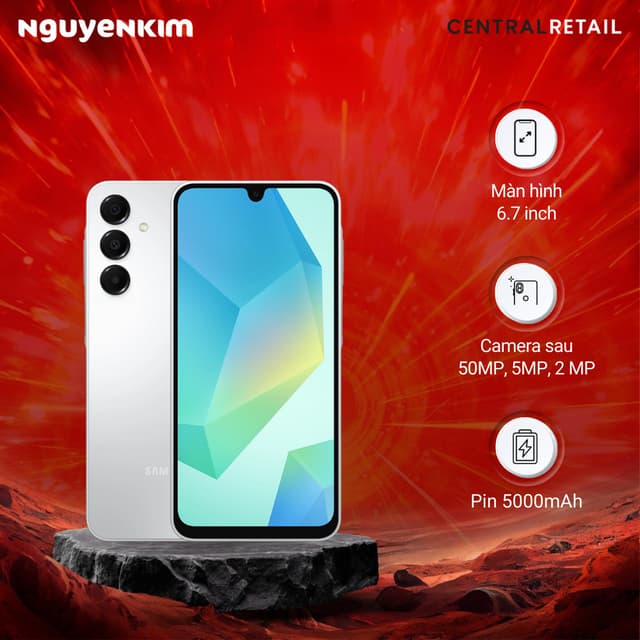 Điện thoại Samsung Galaxy A16 LTE 4GB/128GB (SM-A165F/DS) Xám - Ảnh 4