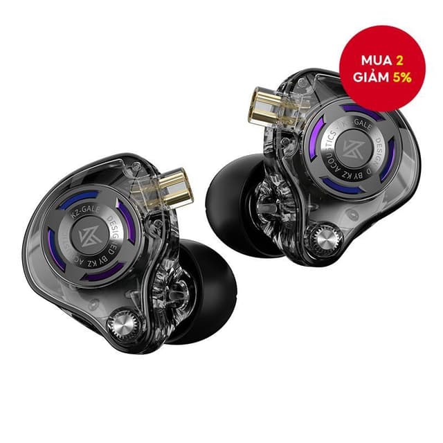 KZ Gale Tai Nghe Chơi Game Có Micro Âm Bass Mạnh Đeo Êm Tai, Tai Nghe Có Dây Không Micro IEM Cho PS - Ảnh 7