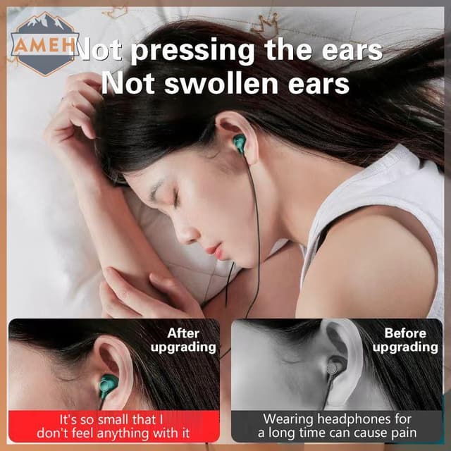 Tai nghe Karaoke có dây trong tai technicolorepic Type-C Tai nghe nhạc nổi 3,5 mm Tai nghe rảnh tay Tai nghe có Mic cho Xiaomi Huawei TEC - Ảnh 7