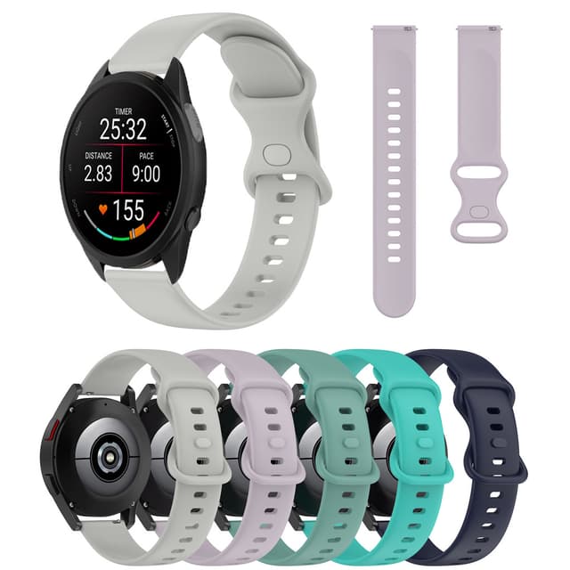 Dây đeo đồng hồ silicon mềm 20mm 22mm cho Garmin Forerunner 265 255 245 245M 645 645M 55 158 165 Âm nhạc 970 570 42mm 47mm Dây đeo cổ tay thay thế thể thao Vòng đeo tay - Ảnh 12