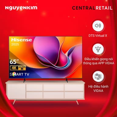 So sánh giá [Mới 2025] Smart Tivi Hisense 4K 65 inch 65A6Q rẻ nhất?