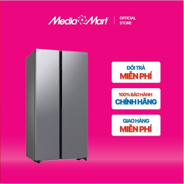 [MEDIAMART] - Tủ lạnh Samsung Inverter 583 lít Side By Side RS57DG400EM9SV - FREESHIP,Bảohànhchínhhãng - Ảnh 7