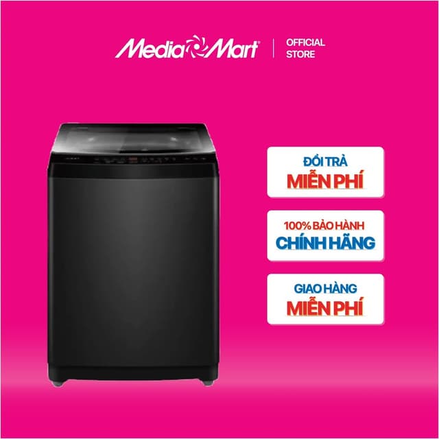 [MEDIAMART] - Máy giặt lồng đứng Aqua 8 kg AWM8-316K(B) - FREESHIP,Bảohànhchínhhãng - Ảnh 2