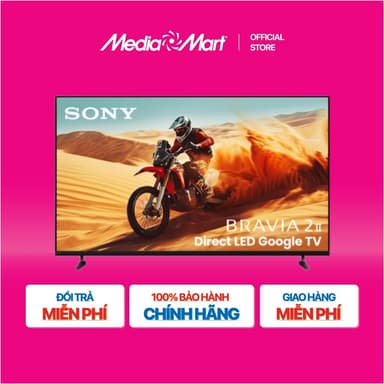 So sánh giá [MEDIAMART] - Google Tivi Sony BRAVIA 2 II LED Nền 4K 43 inch K-43S25VM2 - FREESHIP,Bảohànhchínhhãng rẻ nhất?