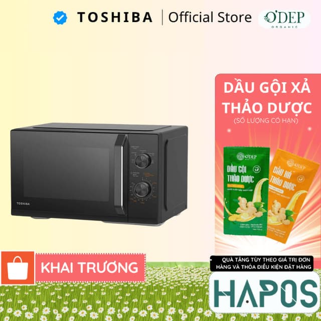 Lò vi sóng Toshiba MW3-MM25PE(BK) 25 lít - Bảo hành chính hãng 12 tháng - HAPOS HEL - Ảnh 8