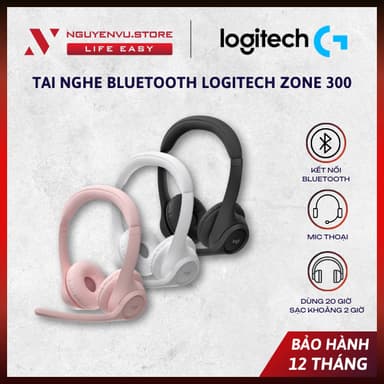 So sánh giá [CHÍNH HÃNG] Tai nghe Bluetooth Logitech Zone 300 – Micro khử ồn - [BẢO HÀNH 12 THÁNG] rẻ nhất?