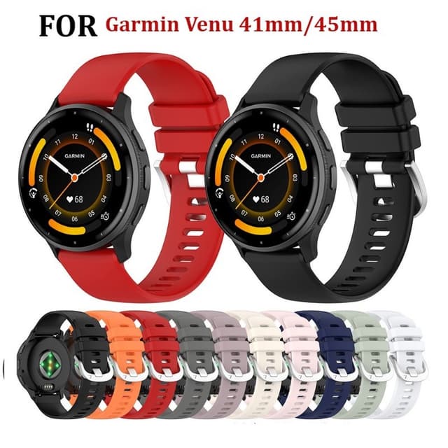 22mm Silicon Cho Garmin Venu 4 45mm Dây Đeo Thể Thao Dây Đeo Tay Thông Minh Vòng Tay 18mm Dây Đeo Đồng Hồ Cho Garmin Venu 4 41mm Ban Nhạc - Ảnh 5