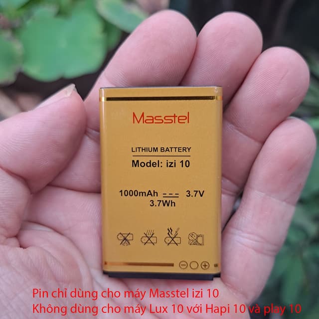 Pin hãng Mastel IZI 10,  Dung lượng chuẩn 1000 mAh - Thiết kế tiêu chuẩn 2025 - Ảnh 4