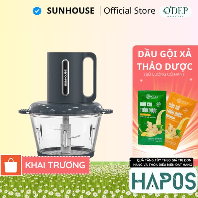 Máy xay thịt Sunhouse 1.8 lít Chính hãng 3 tốc độ xay 300W đa năng nhanh và nhuyễn SHD5403 - HAPOS HEL - Ảnh 11