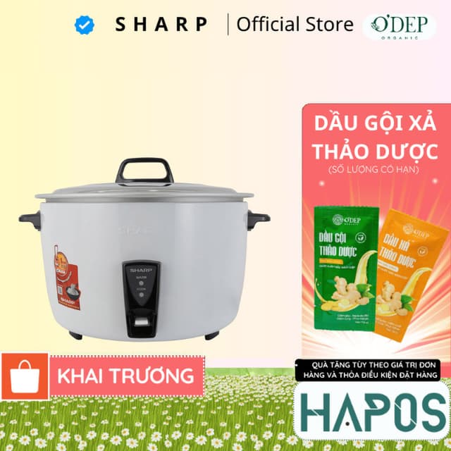 Nồi cơm điện công nghiêp nắp rời SHARP 5 lít KSH-D55V - HAPOS HEL - Ảnh 11