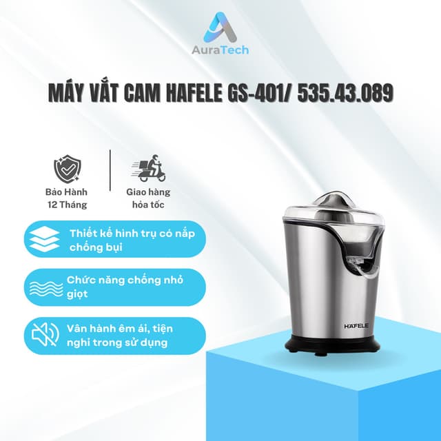 Máy Vắt Nước Cam HAFELE GS-401 - 535.43.089 - Công suất 100W - Bảo Hành 12 Tháng - Ảnh 1