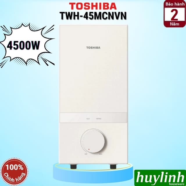 Máy tắm nước nóng trực tiếp Toshiba TWH-45MCNVN(W)-WB - 4500W - Không bơm trợ lực - Ảnh 11