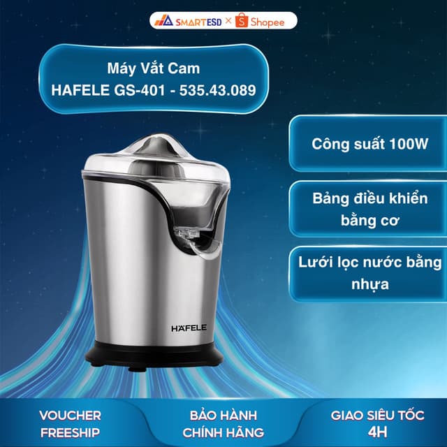 Máy Vắt Cam HAFELE GS-401 - 535.43.089 100W - Chống nhỏ giọt - Bảo hành chính hãng 12 tháng - Ảnh 12