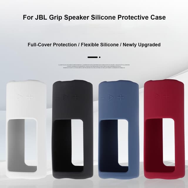 Vỏ bọc silicon cho JBL Grip, Loa Bluetooth di động, Da tay bảo vệ chống trầy xước mềm, Vỏ bảo vệ du lịch có móc - Ảnh 11