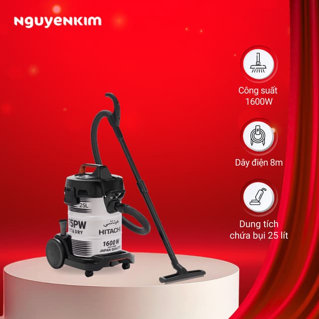 Máy hút bụi công nghiệp Hitachi CV-975PW - Ảnh 5