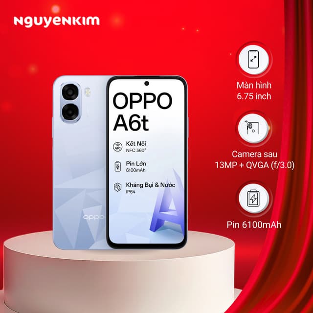 Điện thoại OPPO A6T 4GB/64GB Xanh (CPH2847) - Ảnh 5
