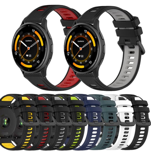 Dây đeo silicon mềm 18mm 20mm 22mm cho Garmin Venu4 Venu3 Venu2 Venu3s / Vivoactive 3 4 5 3S 4S 40mm 45mm / vivomove3 3s HR / Venu 2 32s 3s 4 45mm 41mm Dây đeo tay thể thao - Ảnh 7