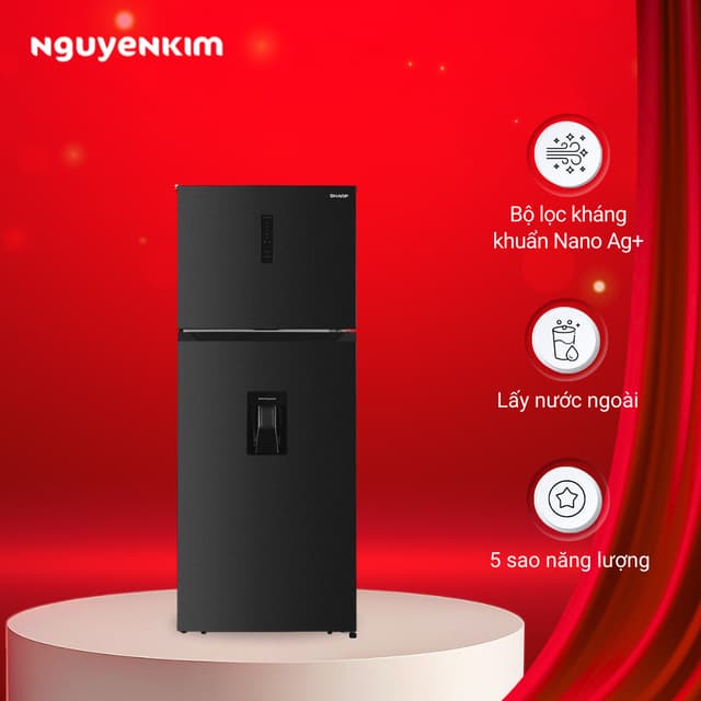 Tủ lạnh Sharp Inverter 417 lít SJ-X417WD-DG - Ảnh 2