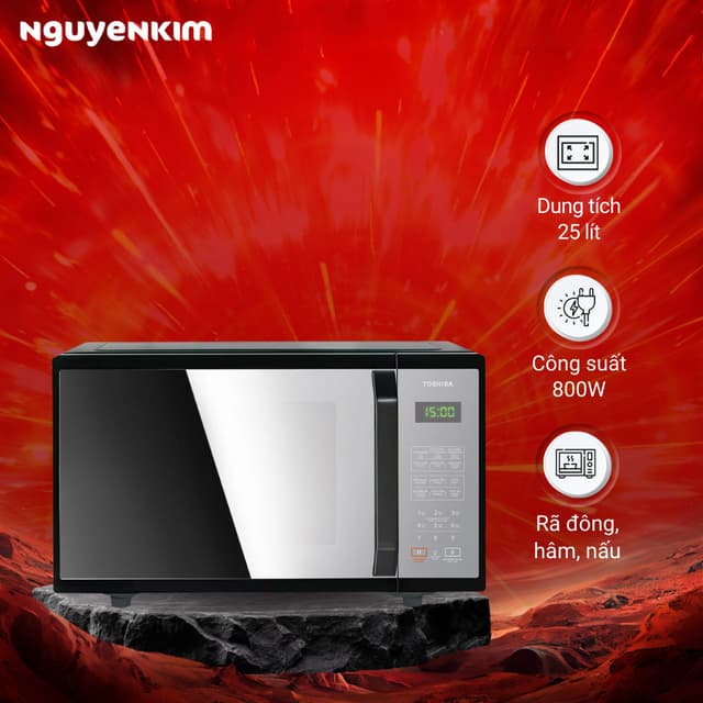 Lò vi sóng Toshiba 25 lít MM-EM25PE(BM) - Ảnh 9