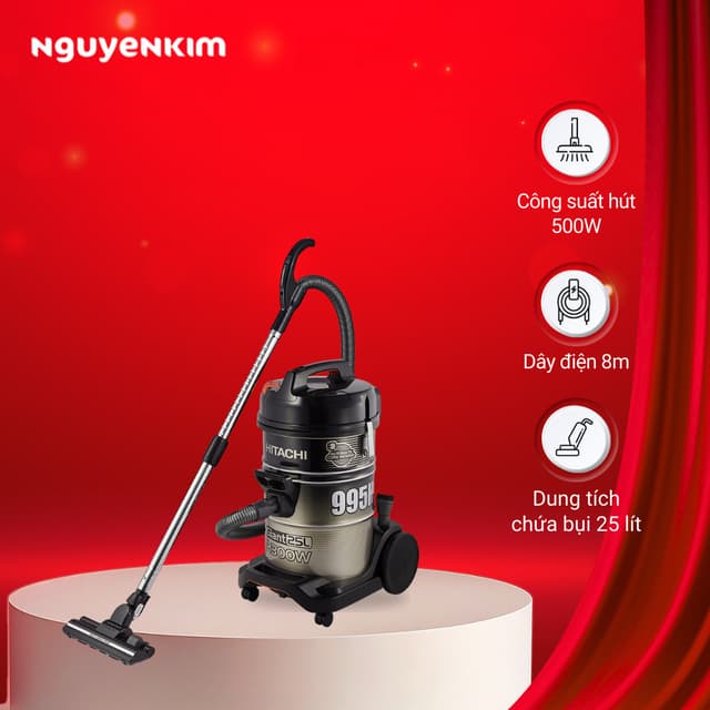 Máy hút bụi công nghiệp Hitachi CV-995HCA - Ảnh 11