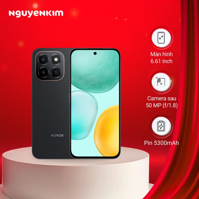 [Mới 2025] Điện thoại Honor X6C 6GB/128GB Đen - Ảnh 1