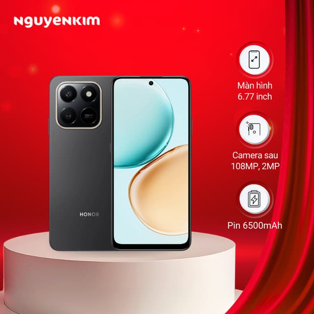 [Mới 2025] Điện thoại Honor X7d 8GB/256GB Đen Huyền Bí - Ảnh 3