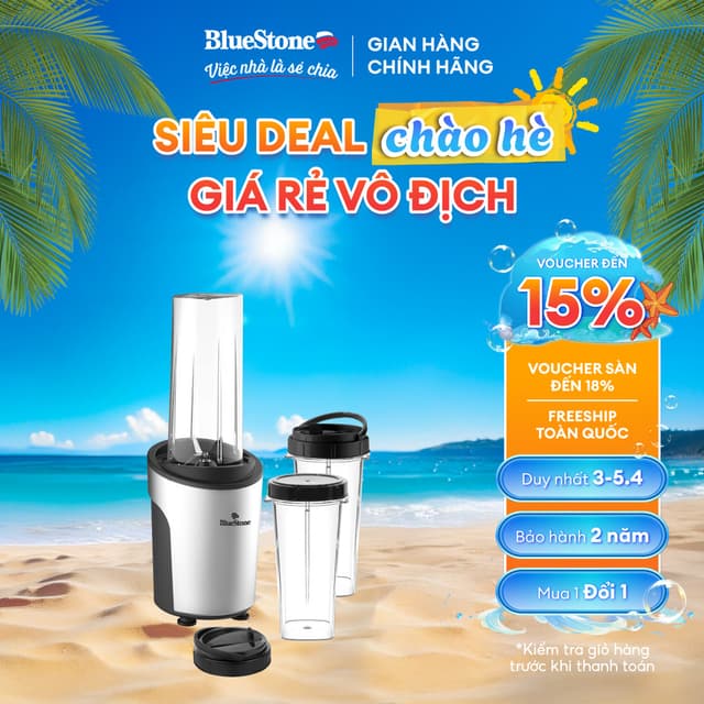 Máy Xay Sinh Tố Mini BlueStone BLB-5310 | 450W – Xay Trái Cây, Sinh Tố | Bình Mang Đi – Nhỏ Gọn – Tiện Lợi | BH 2 năm - Ảnh 12