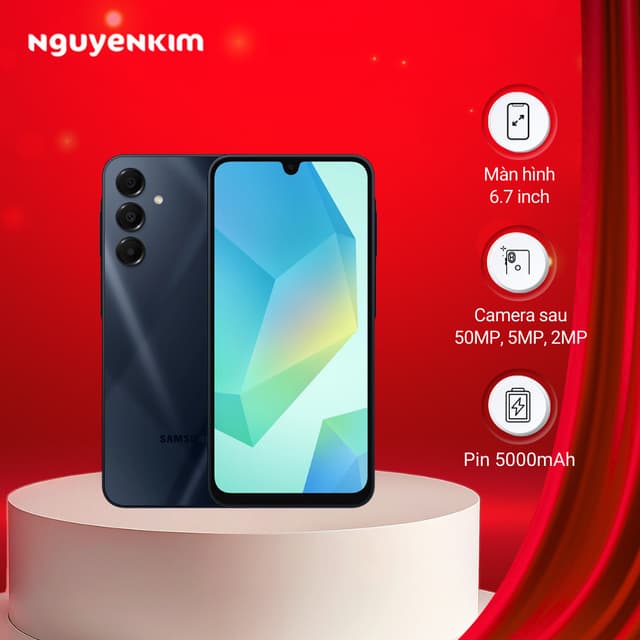 Điện thoại Samsung Galaxy A16 5G 8GB/128GB (SM-A166P/DS) Đen - Ảnh 3