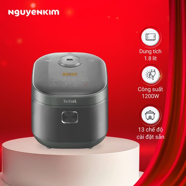 Nồi cơm điện tử cao tần Tefal 1.8 lít RK818A68 - Ảnh 10