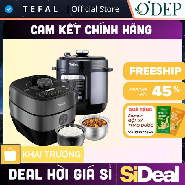 Nồi áp suất điện Tefal 6 Lít Chính hãng, cảm ứng đa năng nấu chậm, hầm, làm bánh CY601868/CY638868  - HAPOS - Ảnh 9
