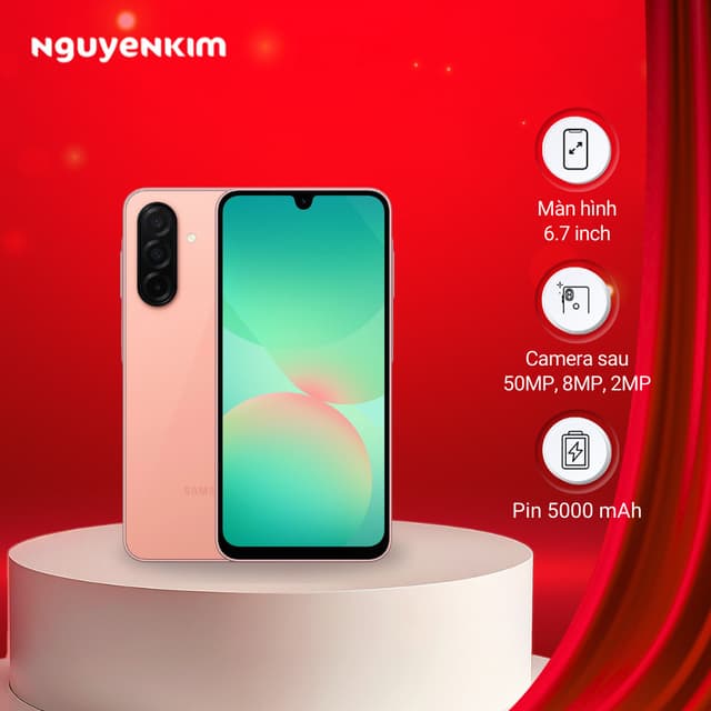 Điện thoại Samsung Galaxy A26 5G 8GB/128GB Hồng Đào (SM-A266B/DS) - Ảnh 5