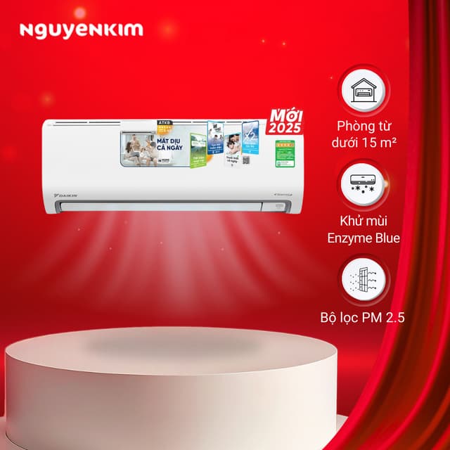 [Lắp đặt 0đ] Máy lạnh/Điều hòa Daikin Inverter 1 HP ATKB25ZVMV/ARKB25ZVMV - Ảnh 8