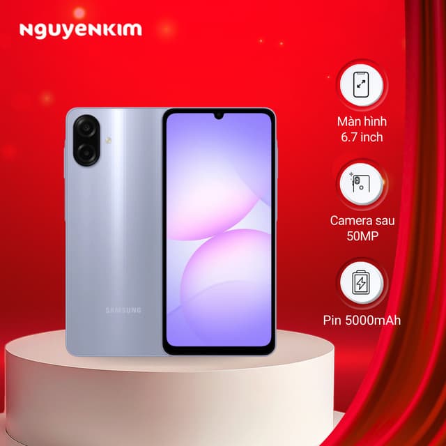 [Mới 2025] Điện thoại Samsung Galaxy A07 4G 4GB/128GB Tím Nhạt (SM-A075F/DS) - Ảnh 11